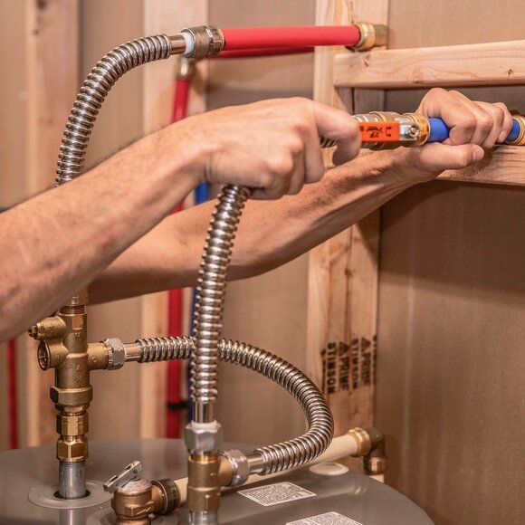 SharkBite 3/4 in. Push-to-Connect x 3/4 in. FIP Water Heater Connection Kit - Picture 3 of 11